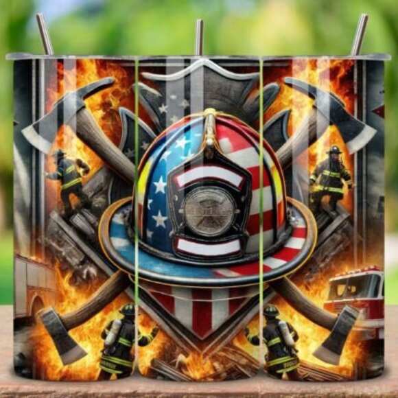 Careers Themed 20oz Sublimated Stainless Steel Tumbler with Lid & Straw - Picture 4 of 4